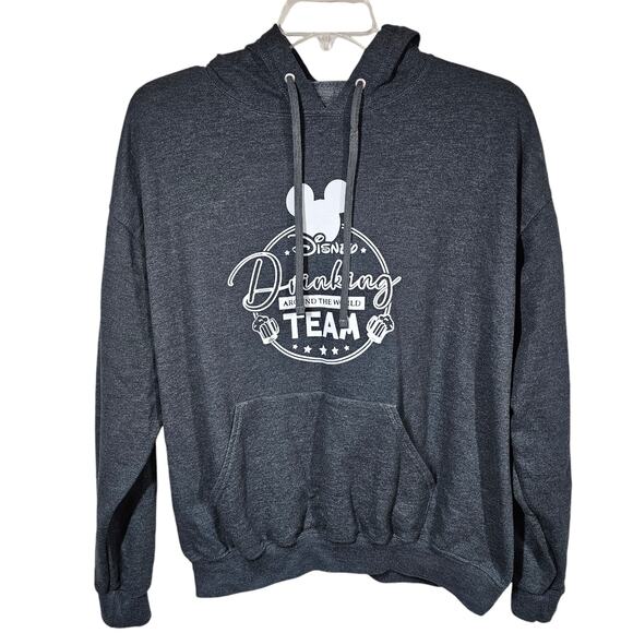 Fruit of the Loom EPCOT-Themed "Drinking Around the World Team" Hoodie Women's L - Picture 1 of 5